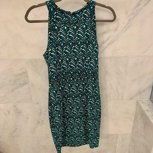 Green pattern cocktail dress size S